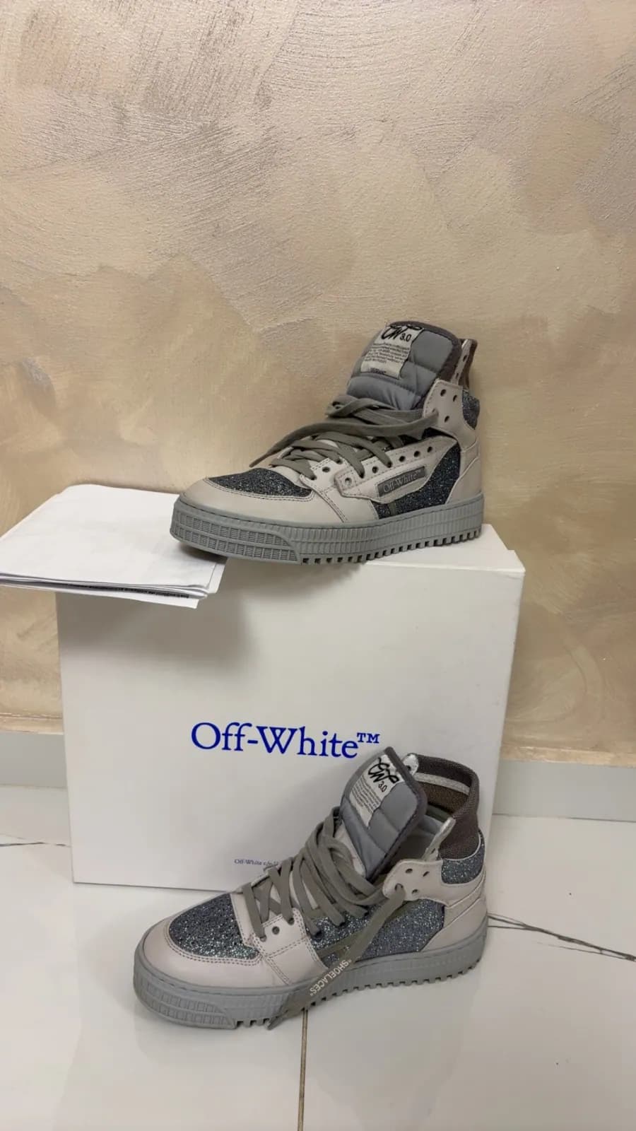 Off-White Out Of Office Beige / Dark Grey - imaginea 1
