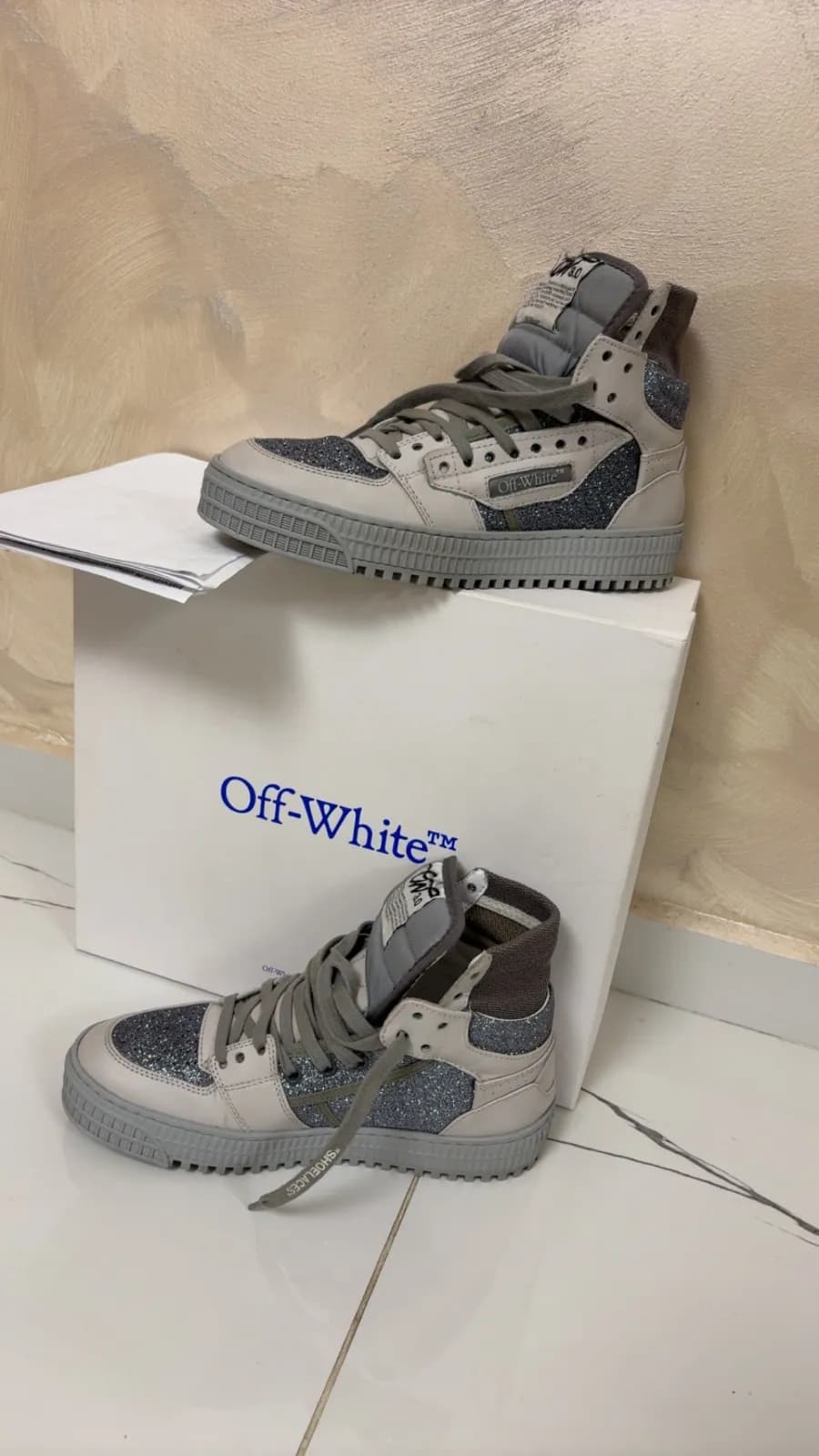 Off-White Out Of Office Beige / Dark Grey - imaginea 2