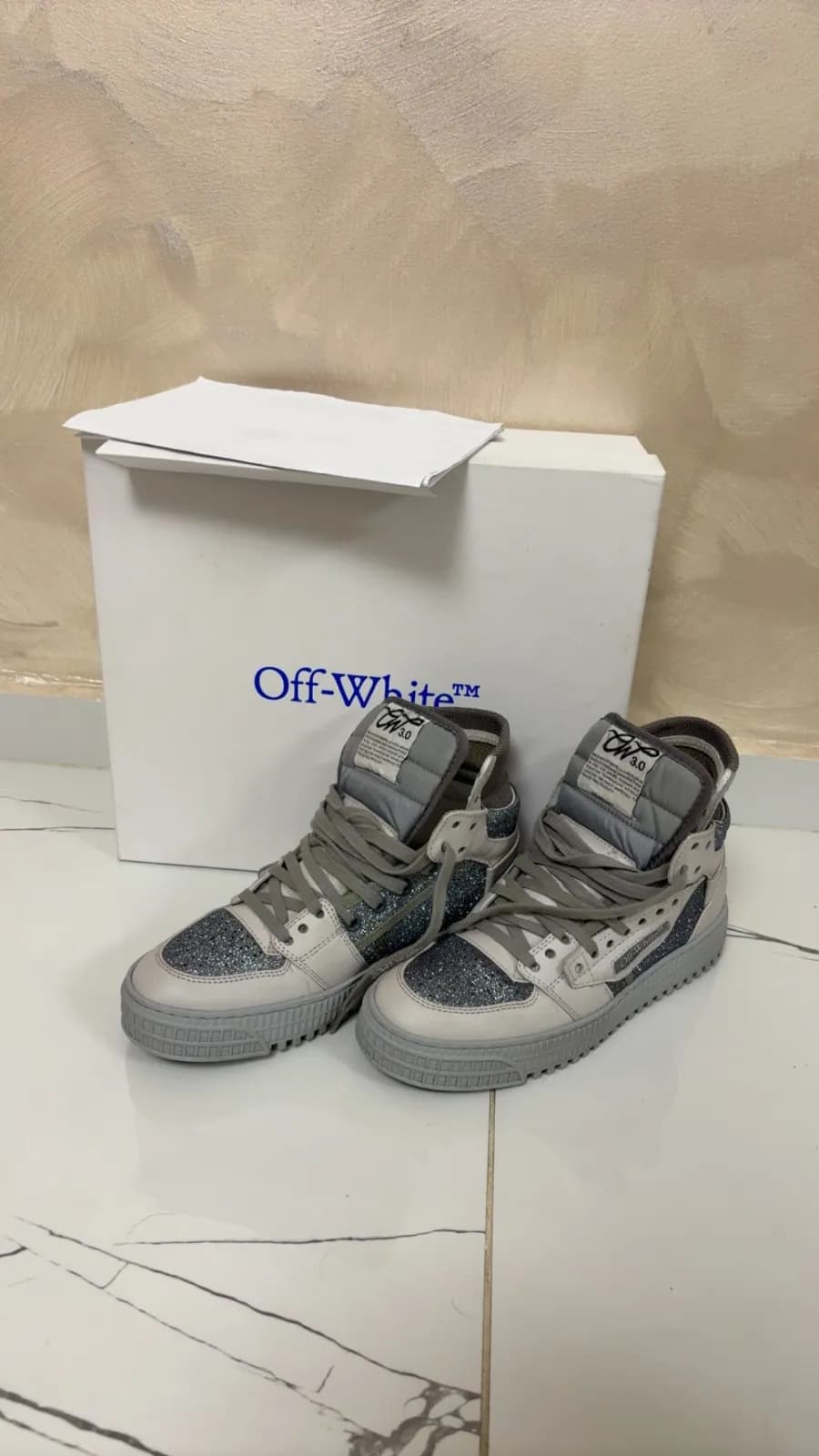 Off-White Out Of Office Beige / Dark Grey - imaginea 3