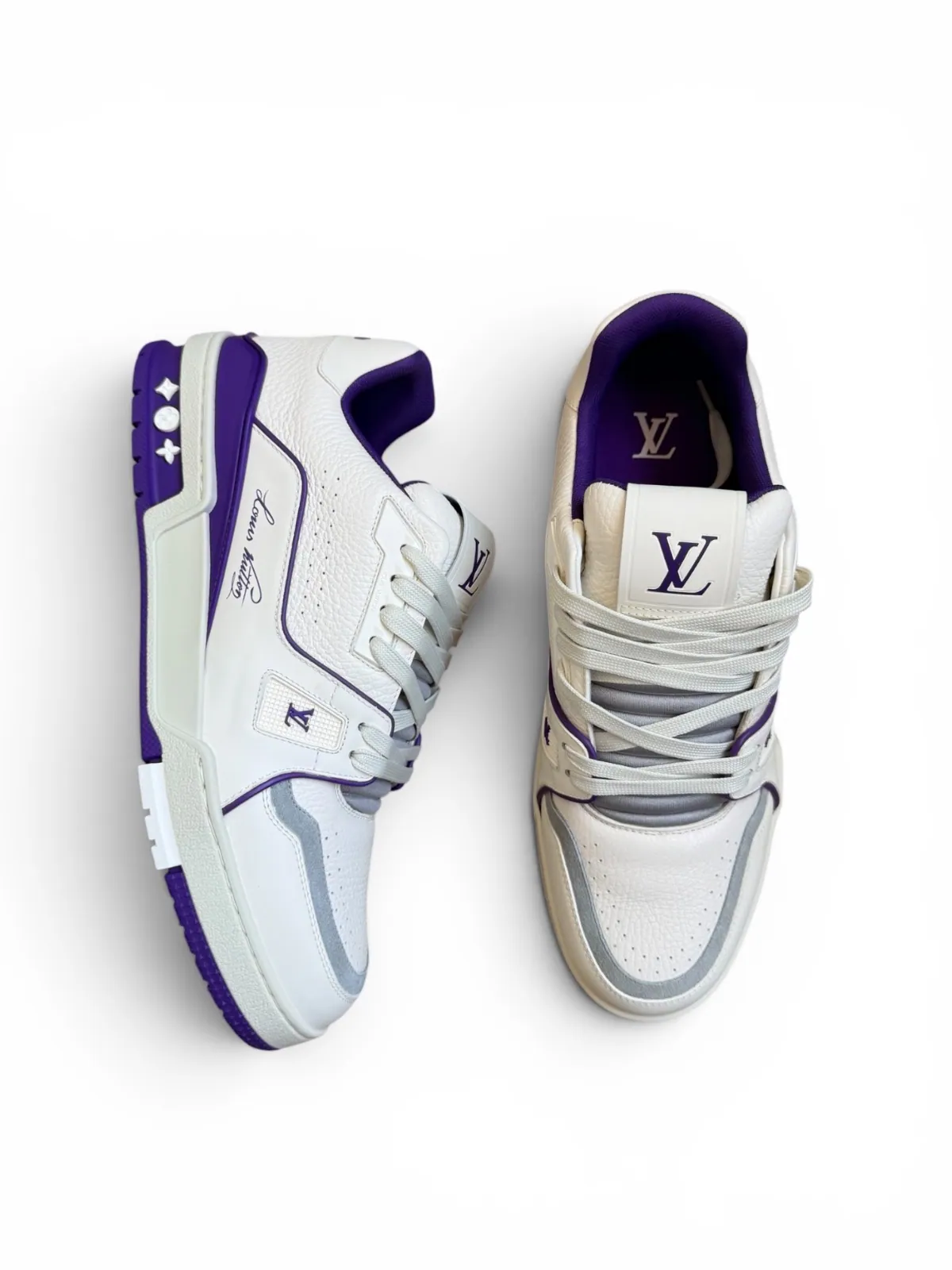 Louis Vuitton LV Trainer Sneaker White / Green