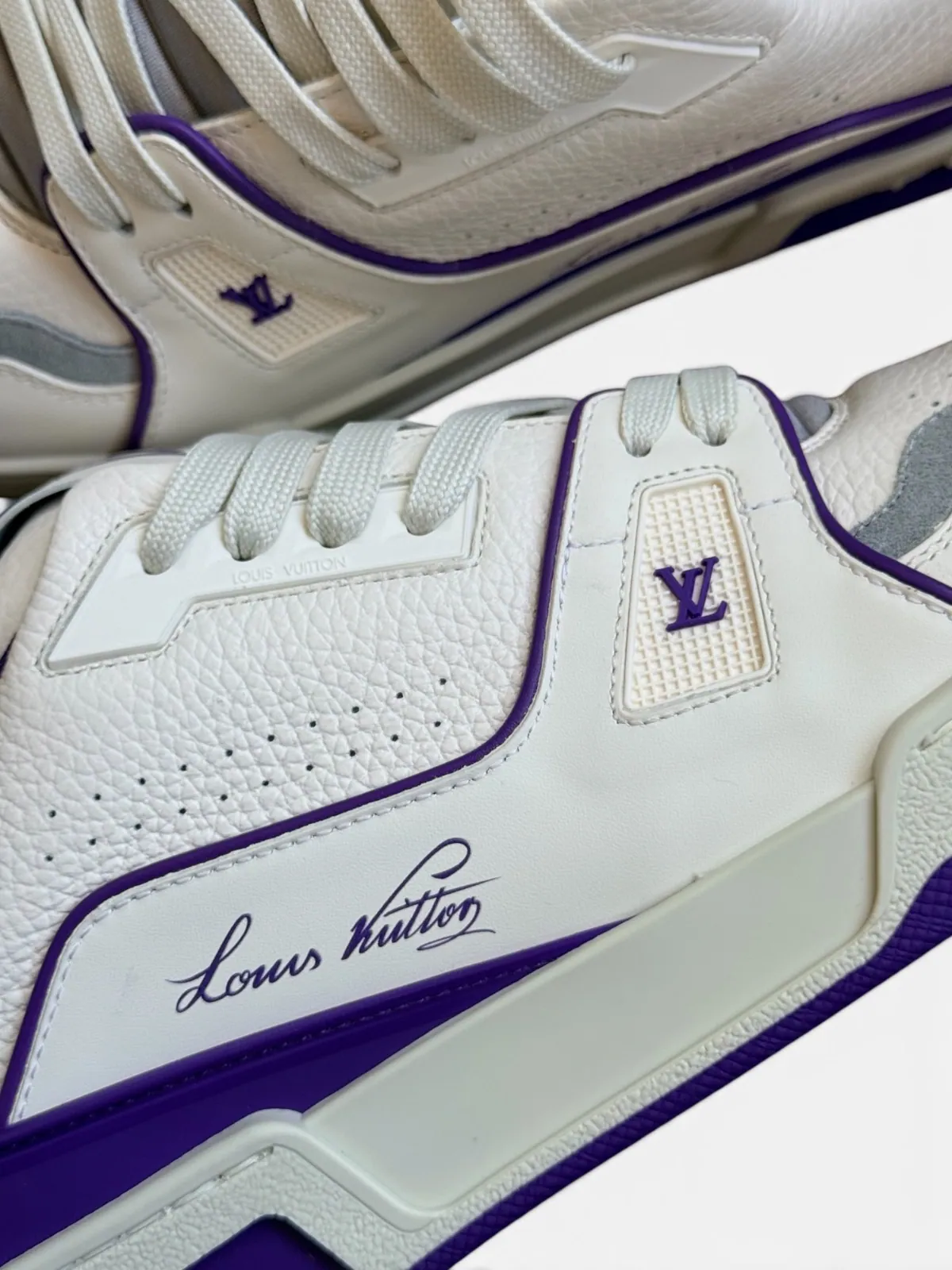 Louis Vuitton LV Trainer Sneaker White / Green - imaginea 5
