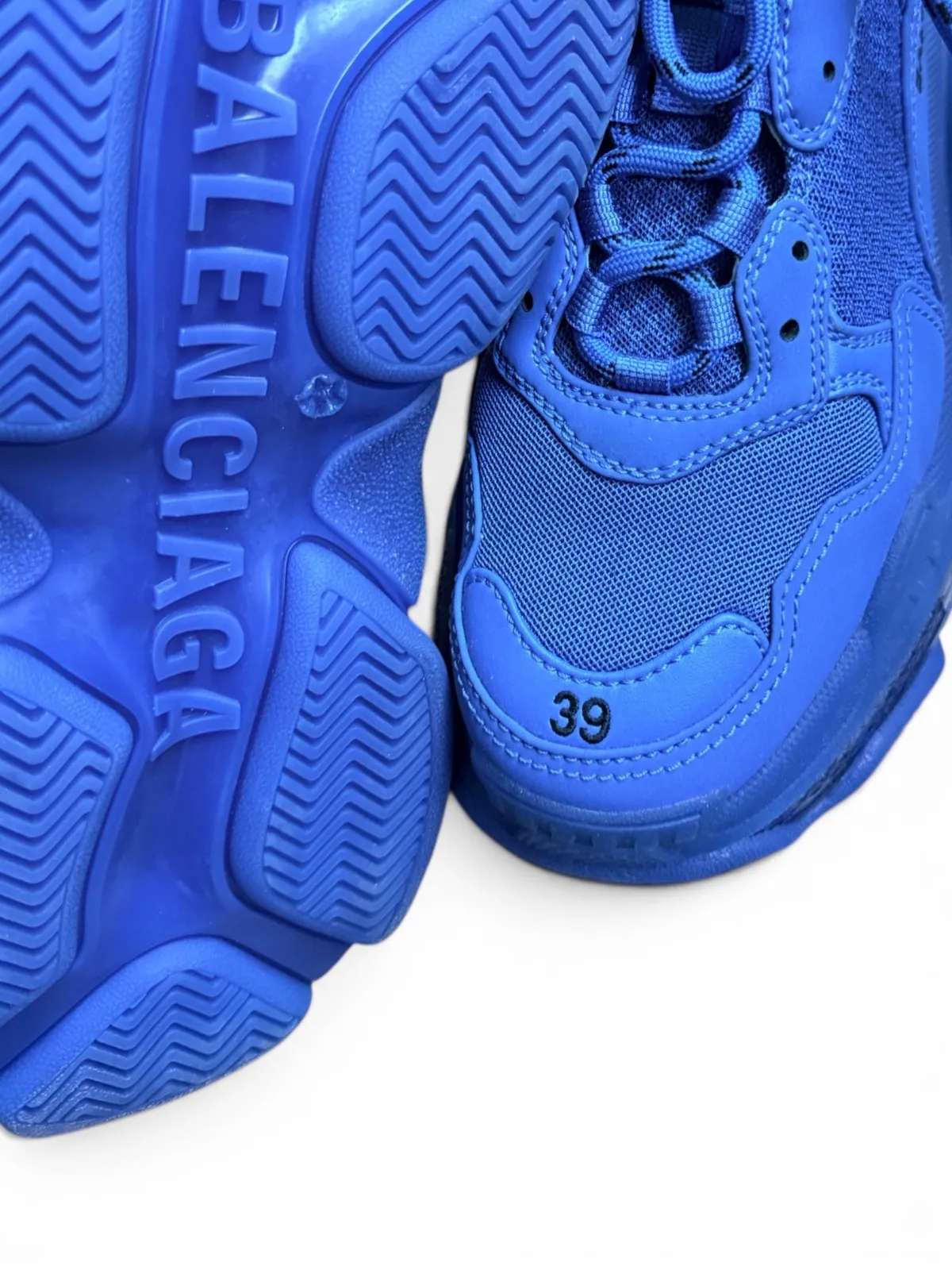 Balenciaga Triple S White / Red / Blue - imaginea 4