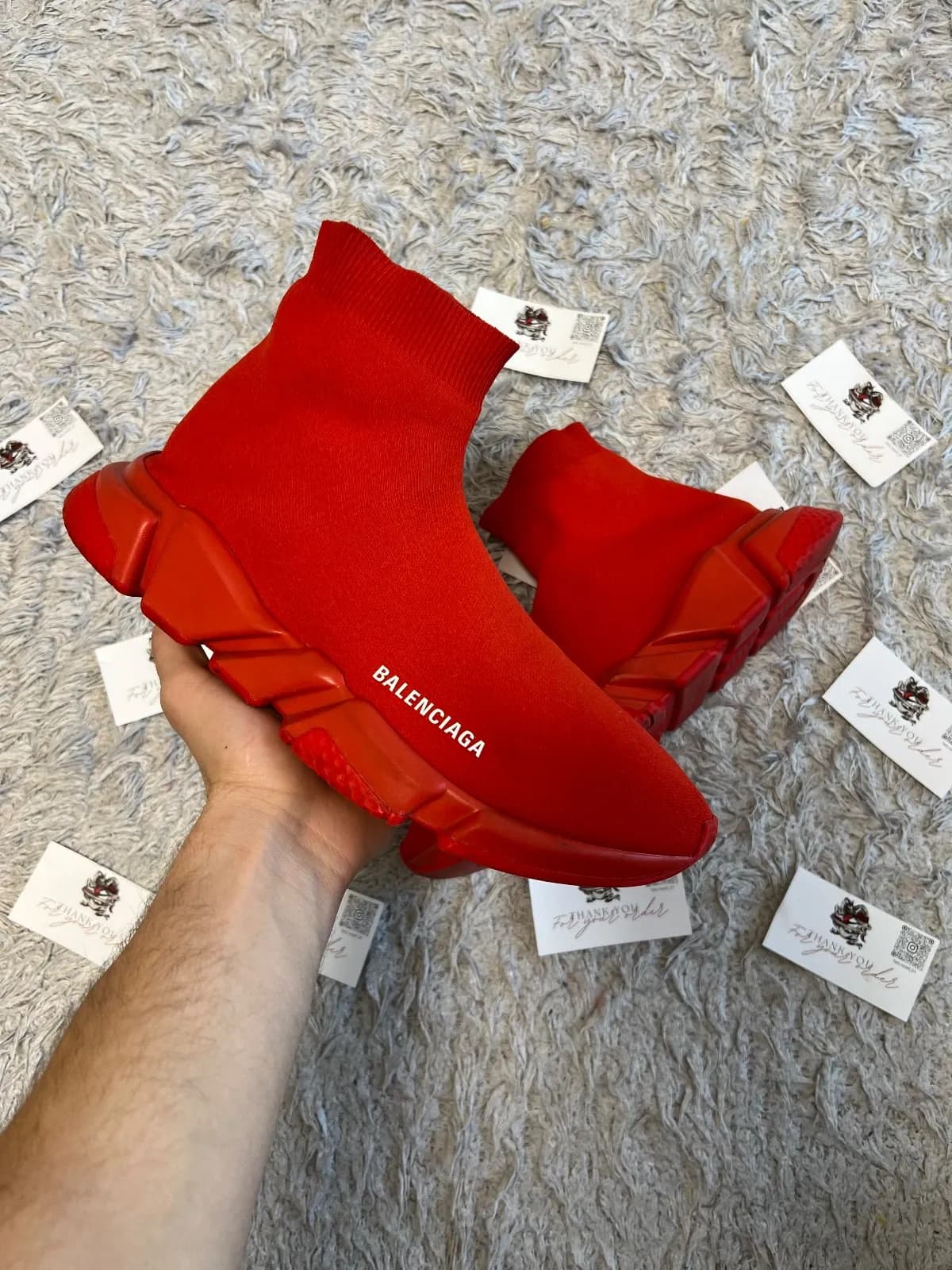 Balenciaga Speed Trainer Black / White - imaginea 1