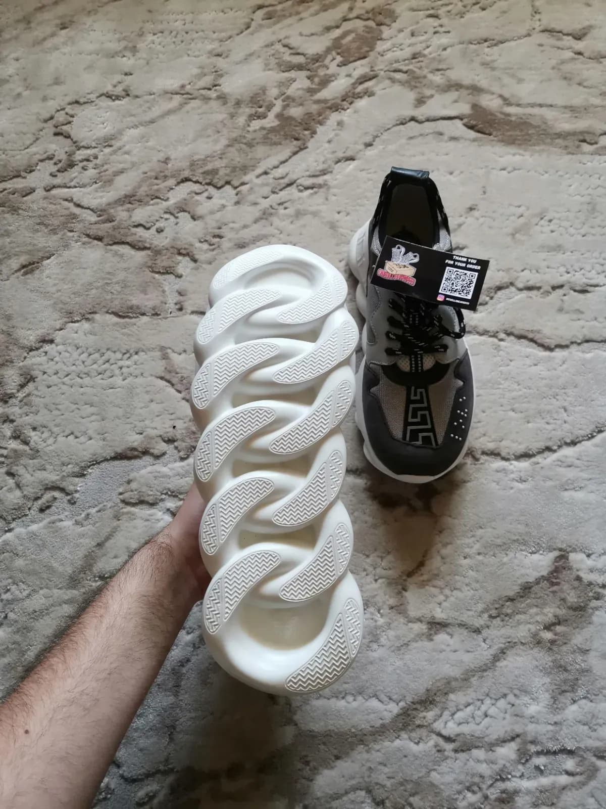 Versace Chain Reaction Black / Multi - imaginea 1