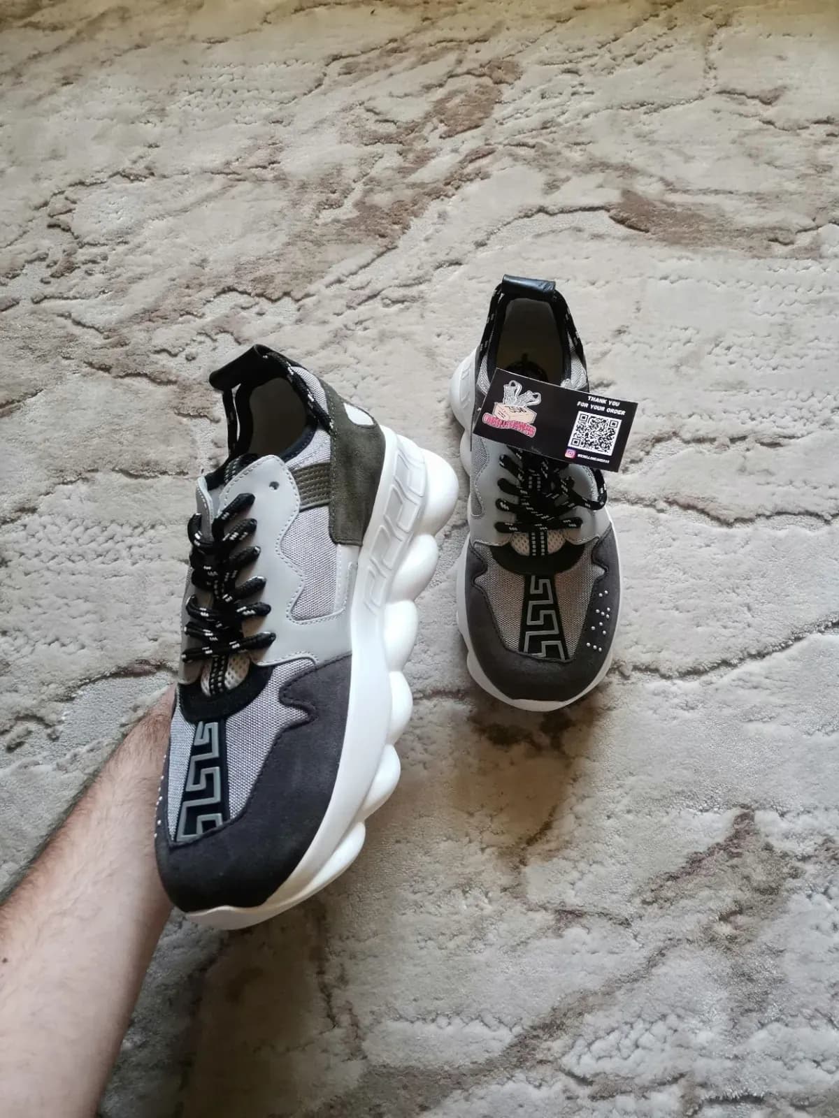 Versace Chain Reaction Black / Multi - imaginea 2