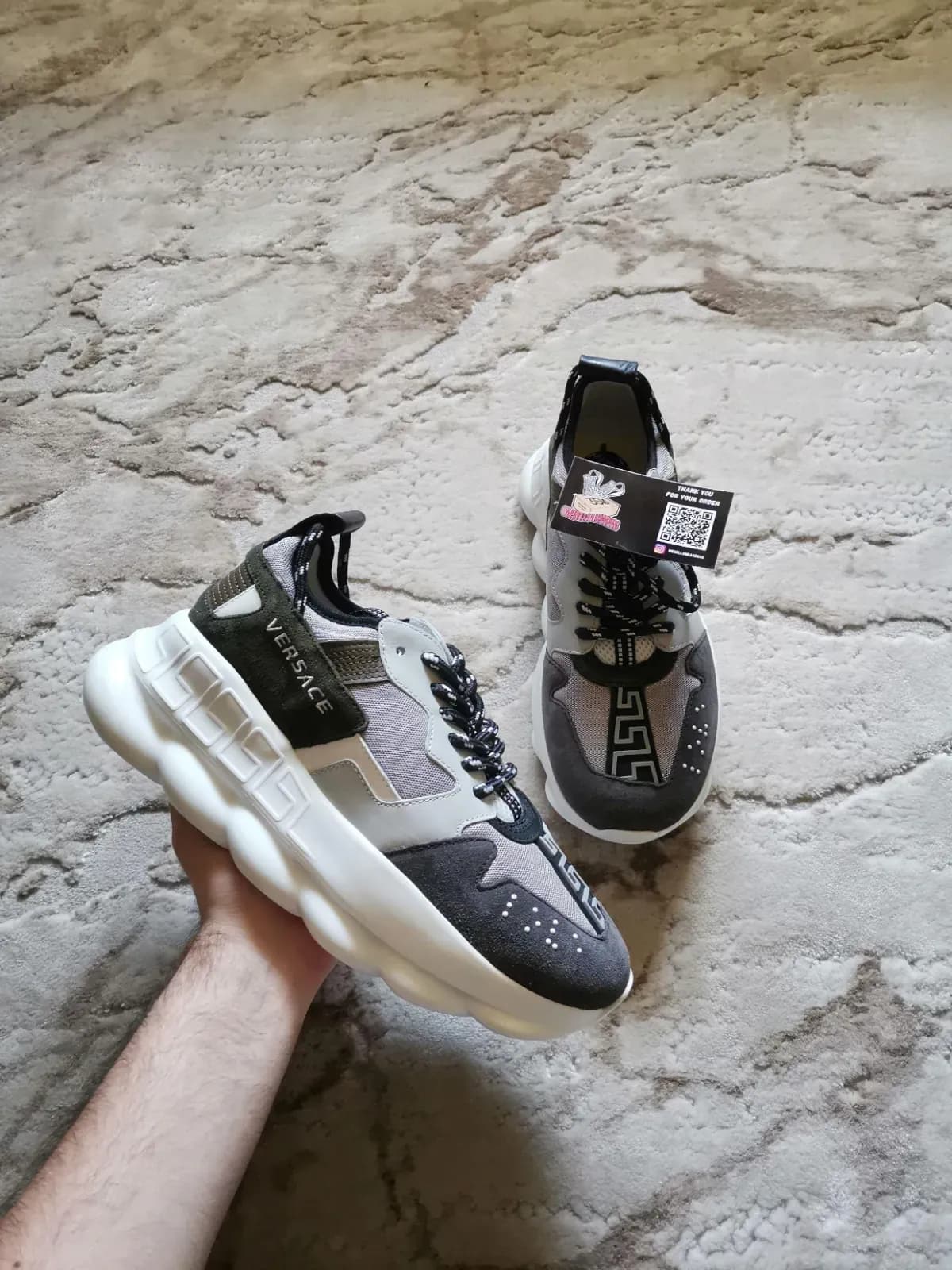 Versace Chain Reaction Black / Multi - imaginea 3