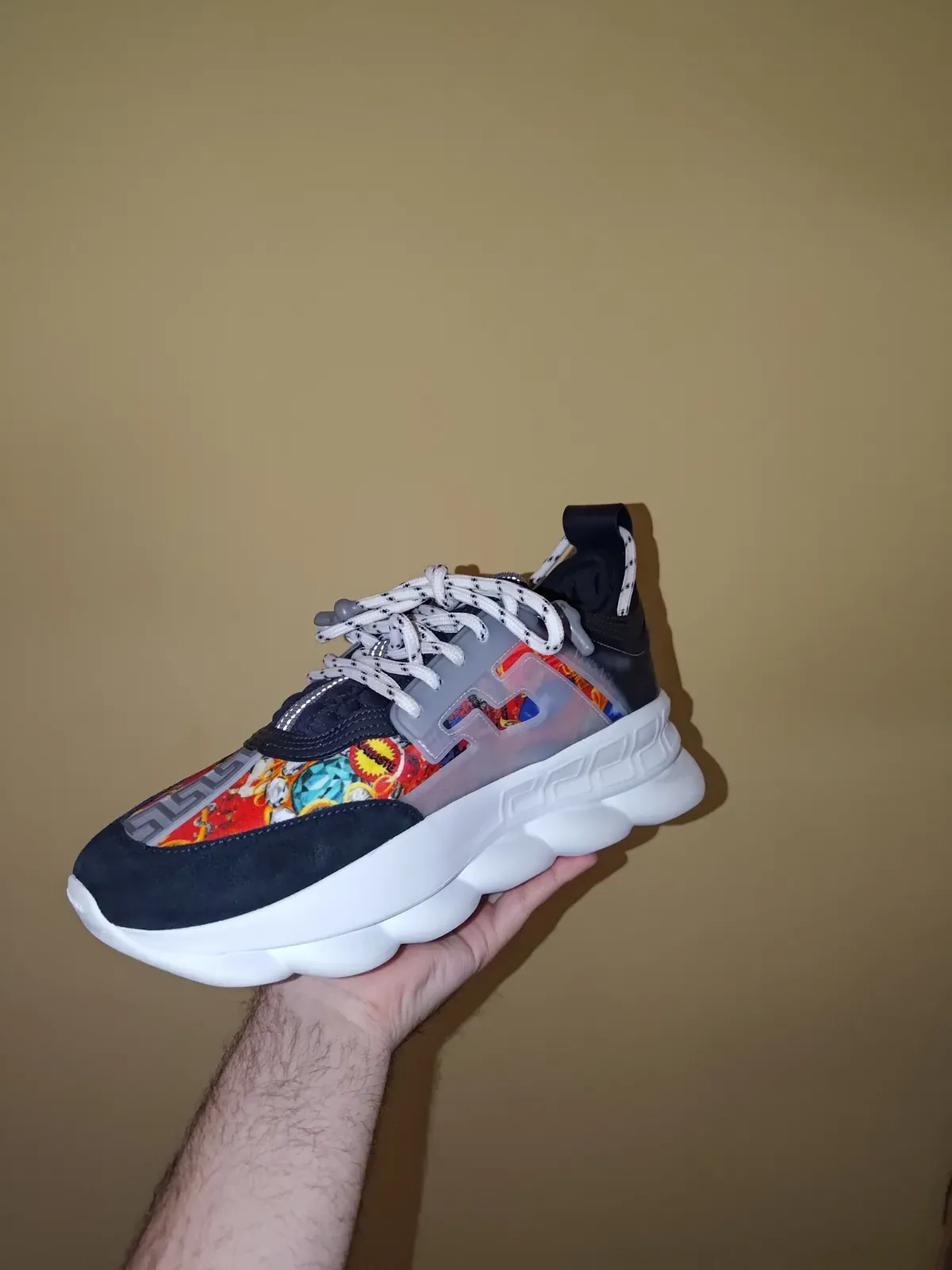 Versace Chain Reaction Black / Multi - imaginea 2