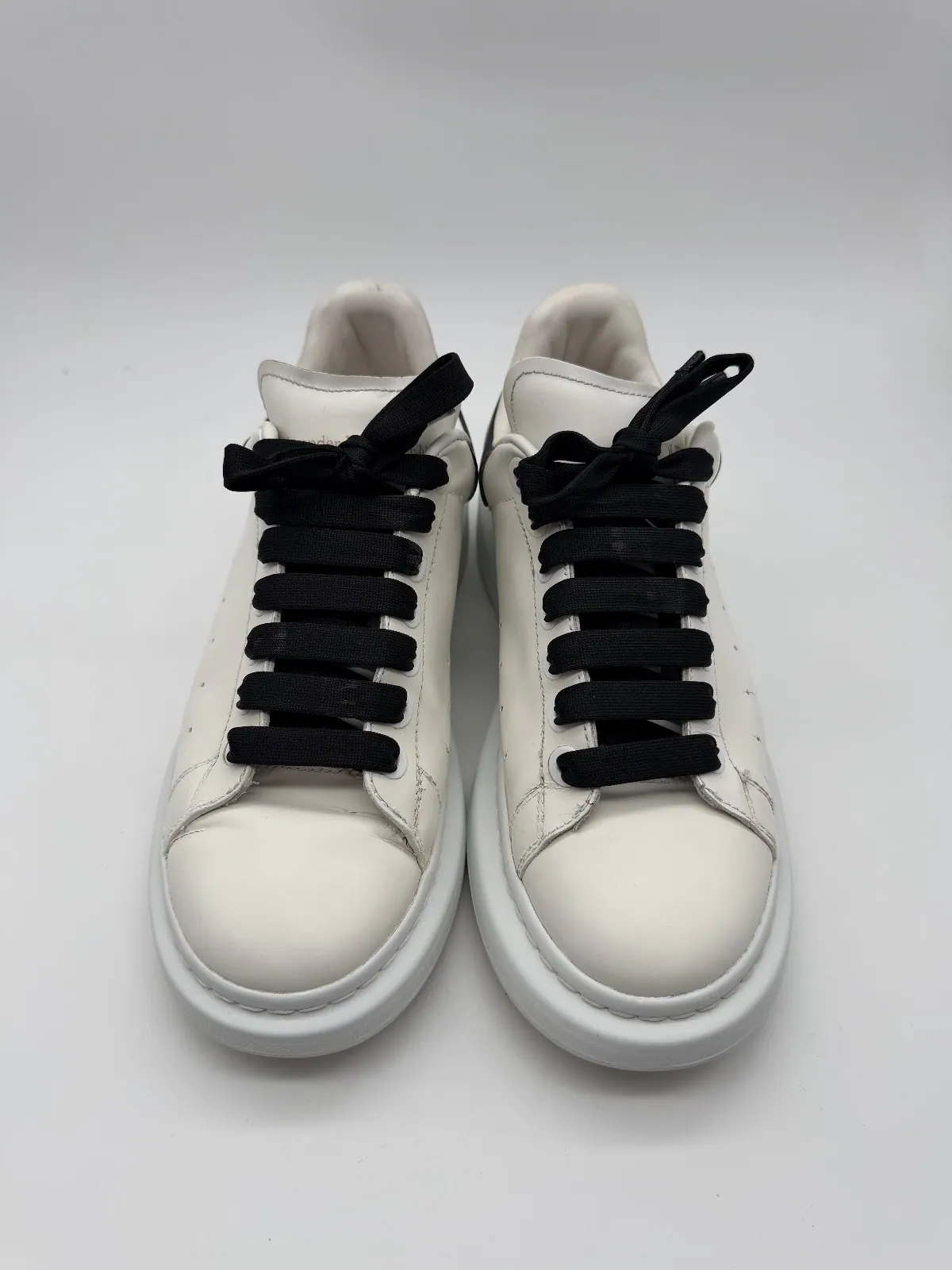 Alexander McQueen Oversized Sneaker White / Black - imaginea 1