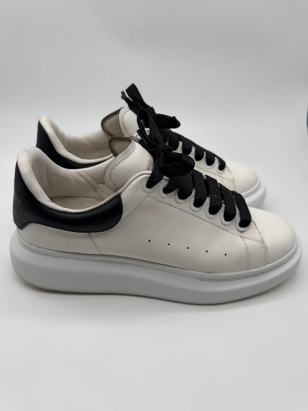 Alexander McQueen Oversized Sneaker White / Black - imaginea 2