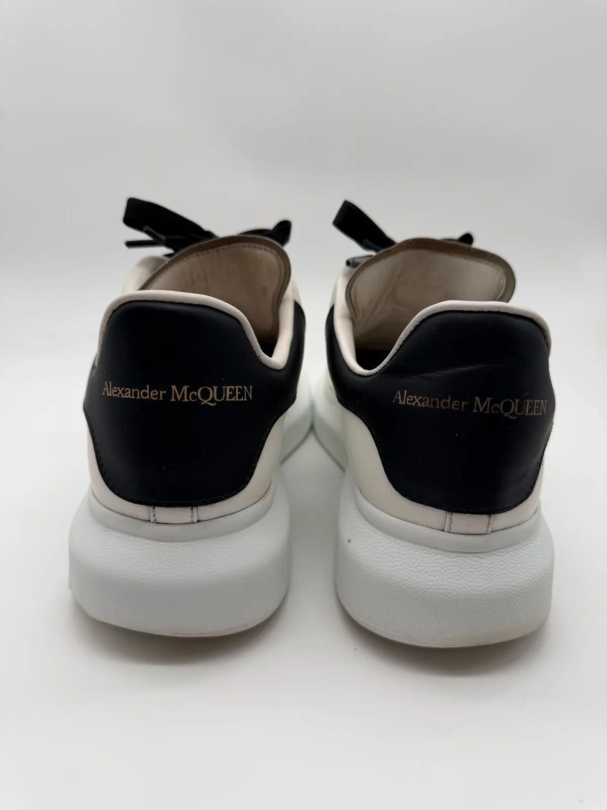 Alexander McQueen Oversized Sneaker White / Black - imaginea 3