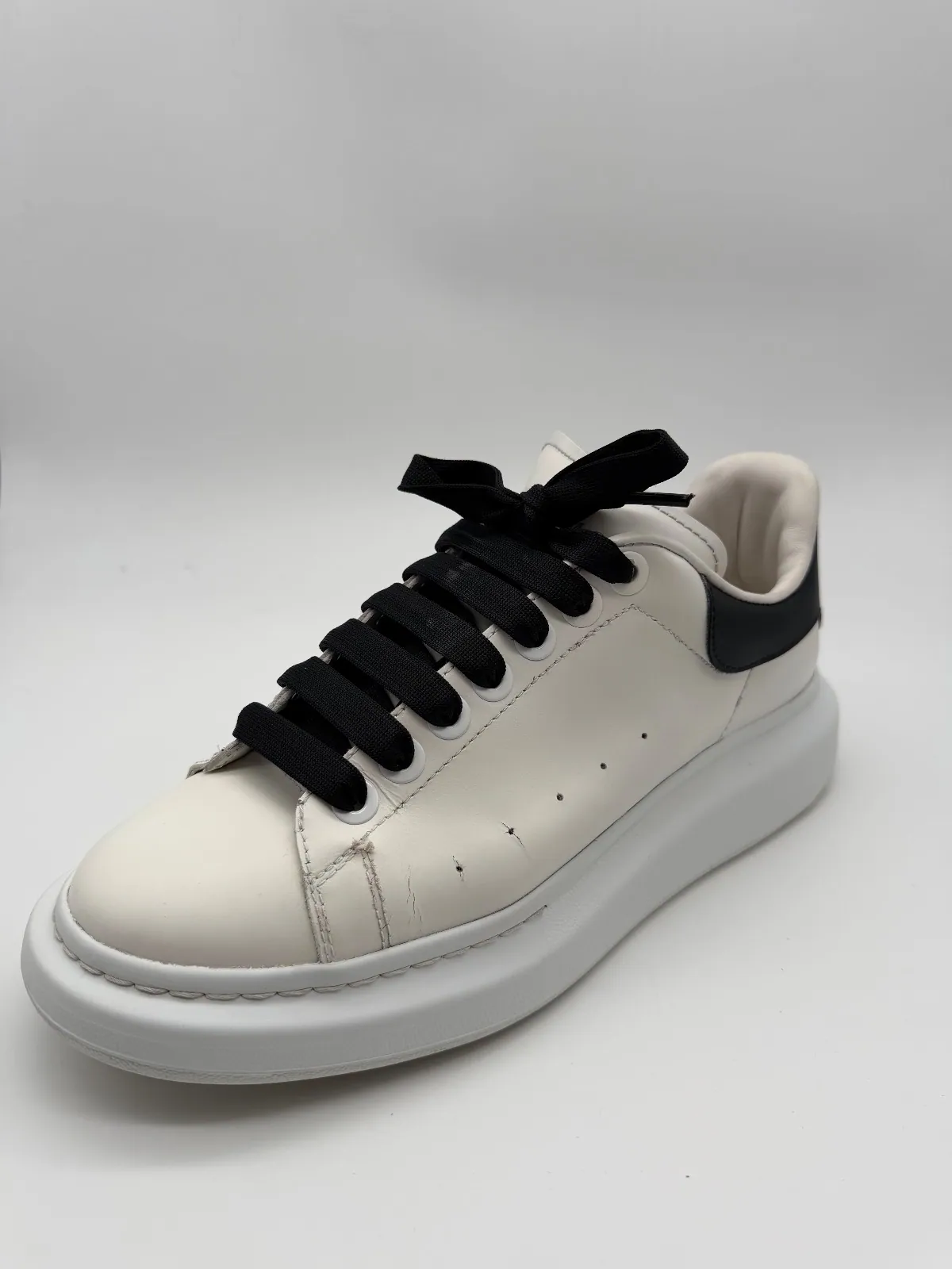 Alexander McQueen Oversized Sneaker White / Black - imaginea 4