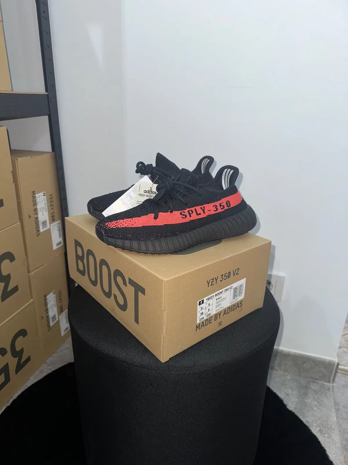 Yeezy Yeezy Boost 350 V2 Core Black Red - imaginea 1