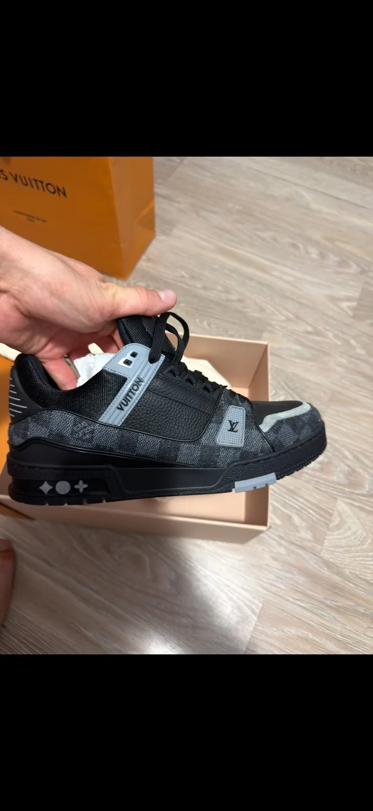 Louis Vuitton LV Trainer Maxi Sneaker Green Damier - imaginea 1