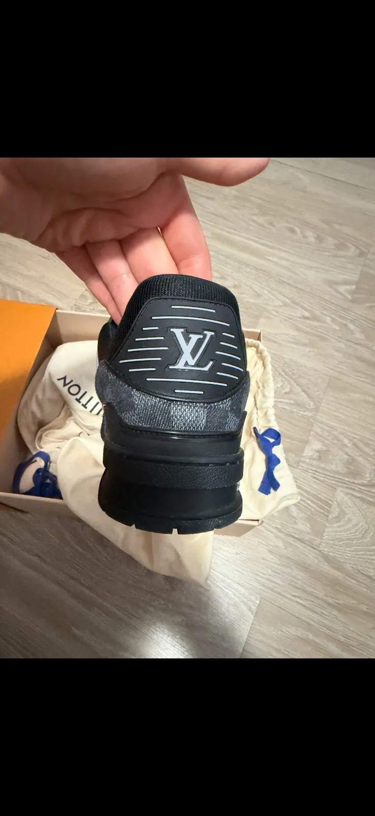 Louis Vuitton LV Trainer Maxi Sneaker Green Damier - imaginea 5